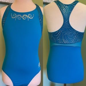 GK gymnastics leotard, $25